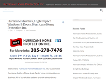 Tablet Screenshot of hurricaneimpactwindowsmiami.com